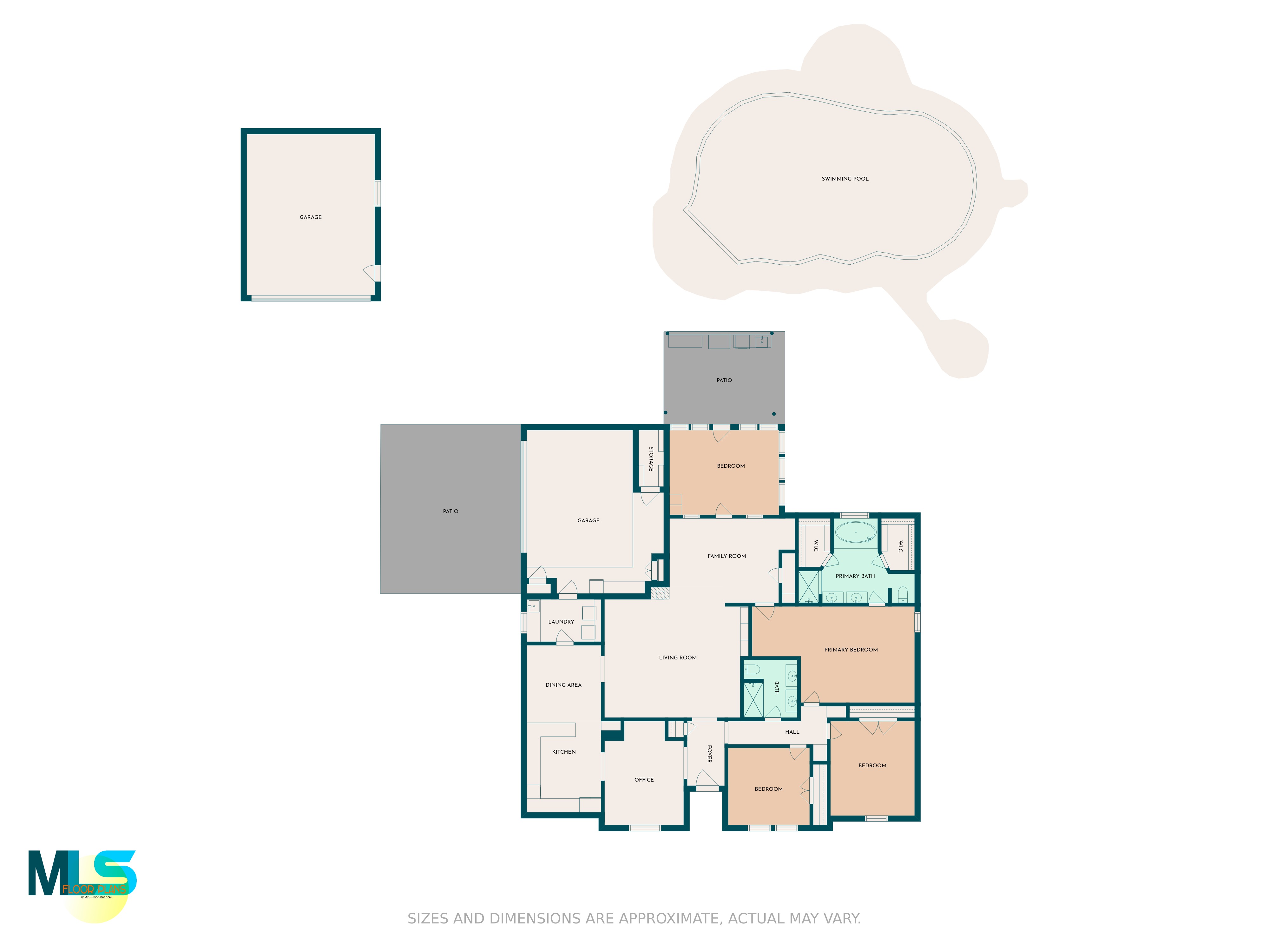 Floorplan for 128 Berry Dr, Haslet, Texas 76052