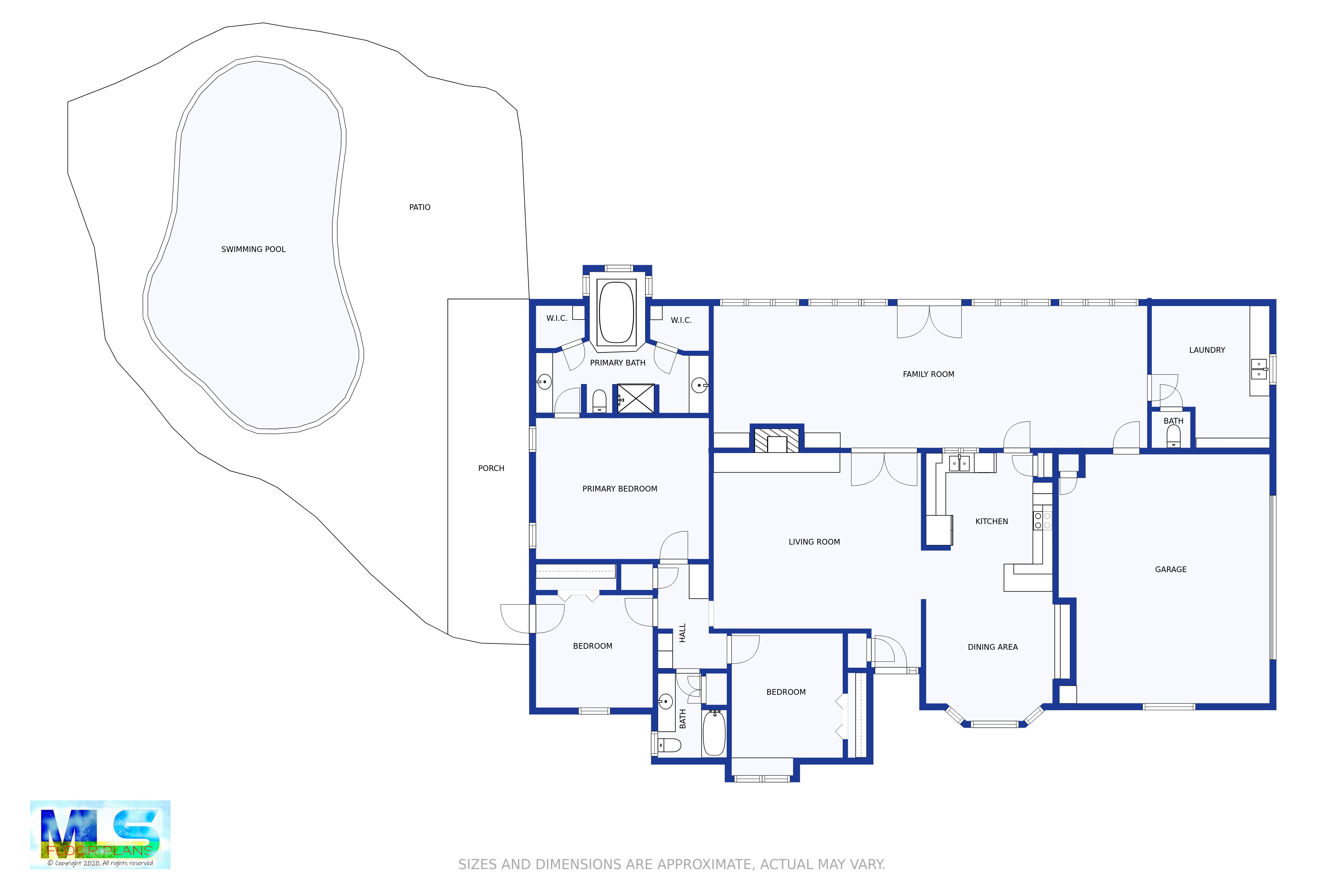 Floorplan for 4100 Tall Oaks Ln, Crowley, Texas 76036
